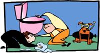 toilet leak