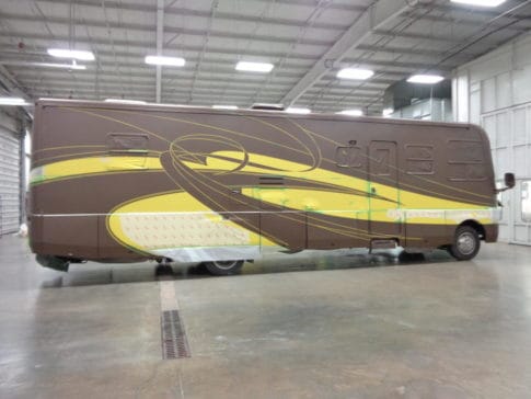 Side painting in progress