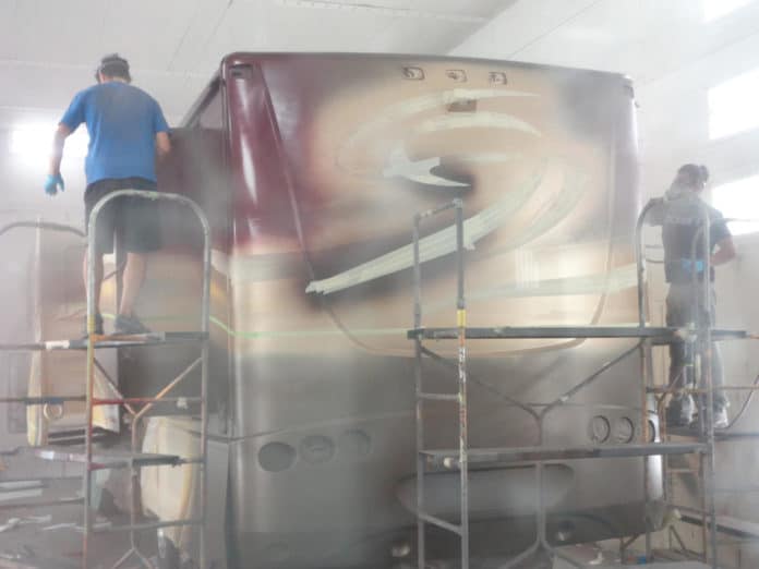 We had our RV custom painted. Here's what the process was like - RV Travel