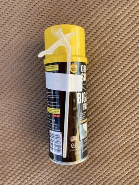 Foam filler dispensing tube