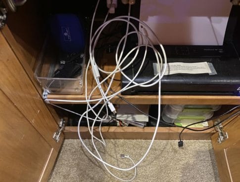 Tangled charging wires