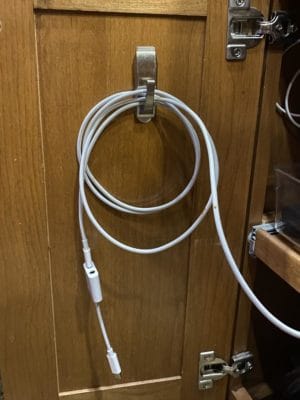 Neat stored wires