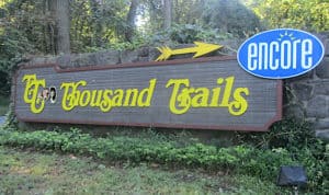 Thousand trails sign