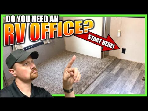 Josh turns RV bedrooms into an RV office