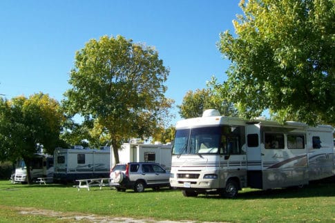 There's a new system for booking Minnesota campsite reservations Pictured is a campground with a few RVs