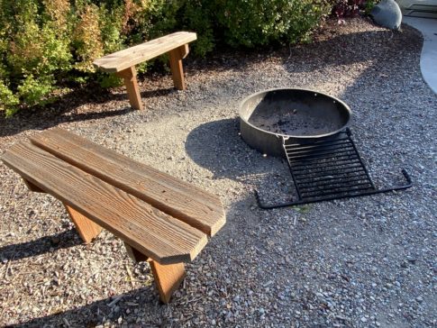 West Glacier Montana KOA Resort fire pit