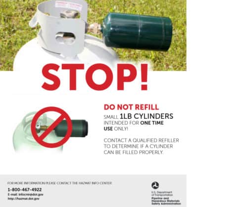 disposable propane cylinders