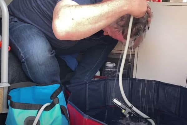 how to make a portable shower