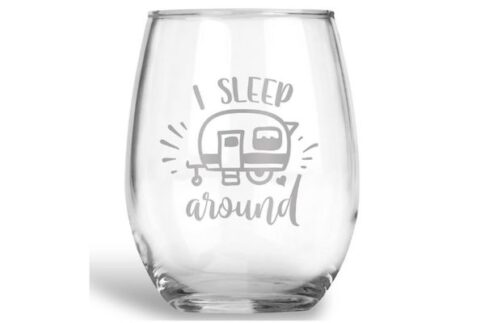 RV stemless wine glass