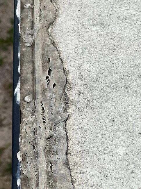 cleaning old RV roof sealants