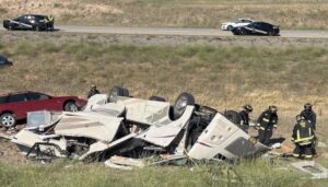 Crashed motorhome