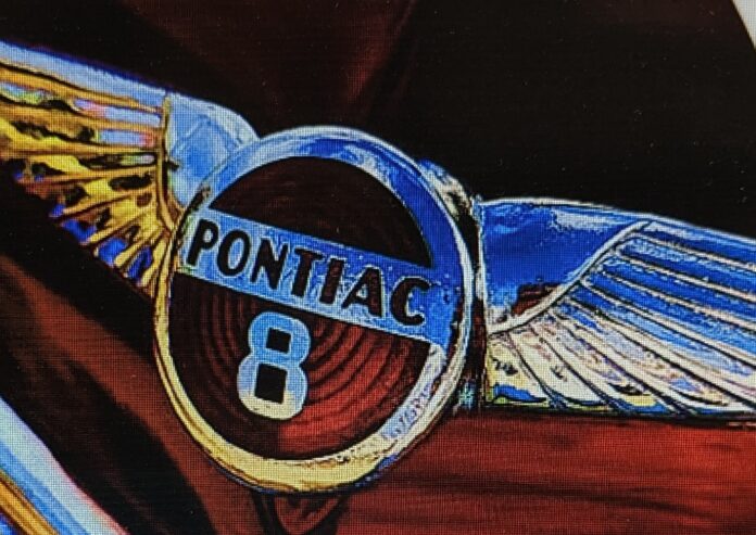 A pontiac hood ornament