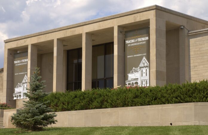 The outside of the Harry Truman Presidential Library