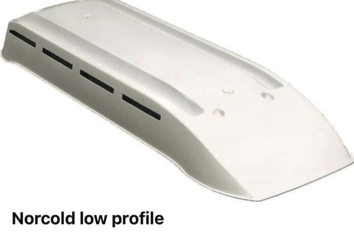 A Norcold RV roof vent cover