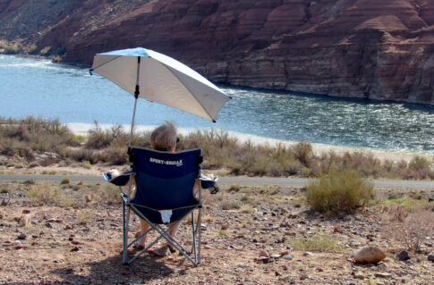 River watching at Lee's Ferry campground. 