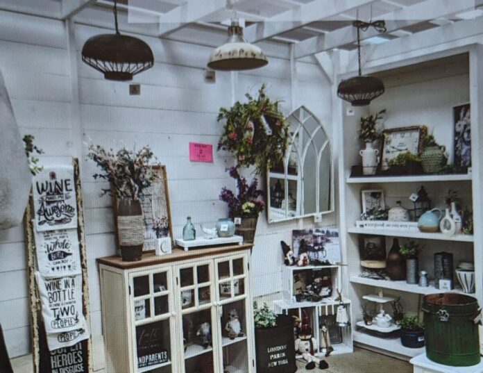 The inside of one of the best Midwest antique stores showing lots of trinkets