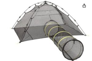Camping with cats gear, the Catio