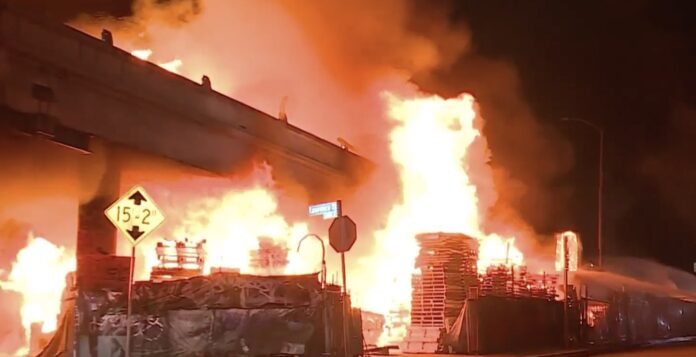 I-10 fire