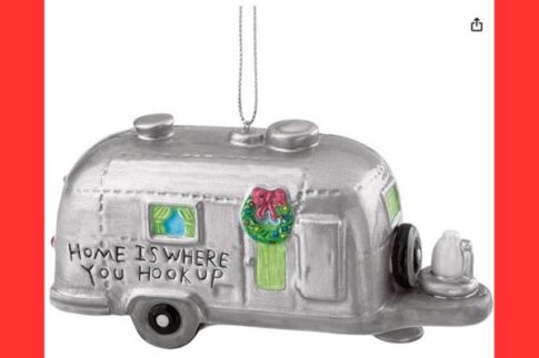 Airstream RV Christmas Ornament