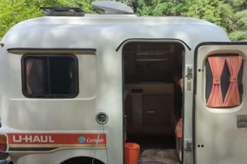 Vintage U-Haul travel trailer