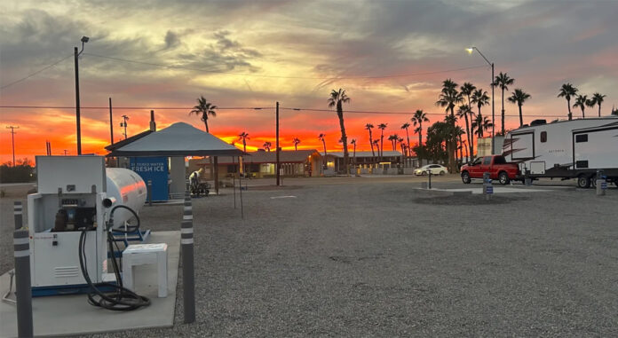 RV service station