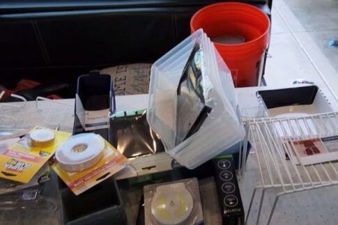 dollar store RV organizing