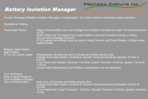 Battery Isolation Manager