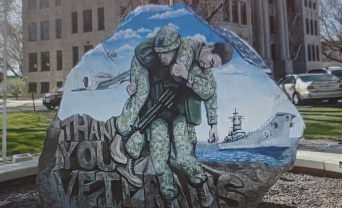 Iowa Freedom Rock, a tribute to US veterans in all 99 counties in Iowa--soon across the US