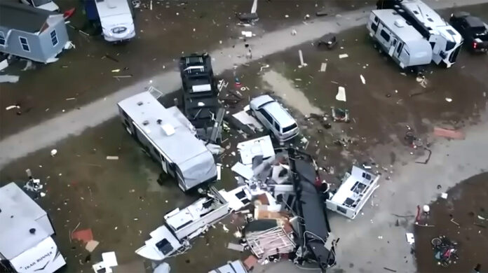 Tornado blasted Florida RV park