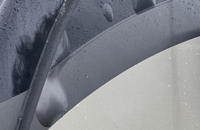 Water damage on RV decals