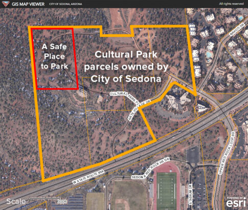 City of Sedona plan for homeless parking