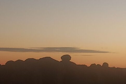 Sunset at City of Rocks state park, Faywood, NM