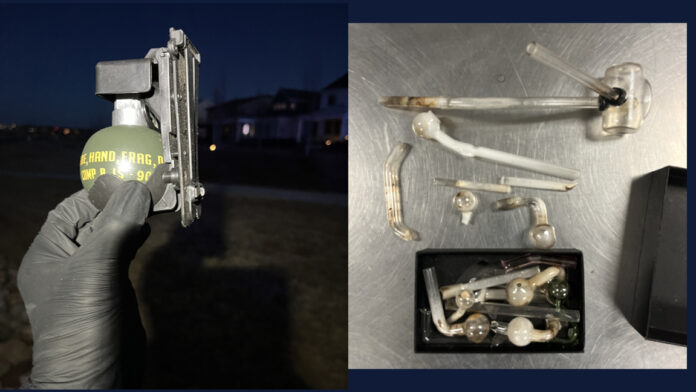 hand grenade in an RV