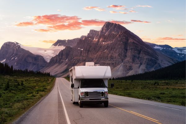 RV on the road - title photo for prepping for RV season