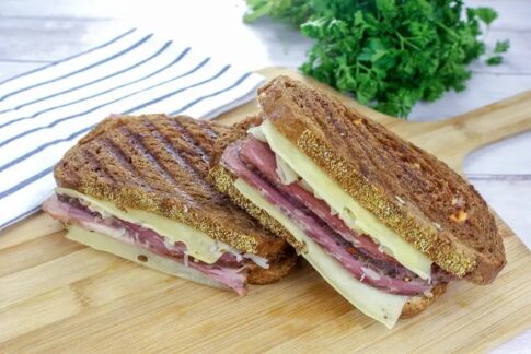 A reuben sandwich