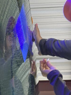Using UV light for RV windshield repair