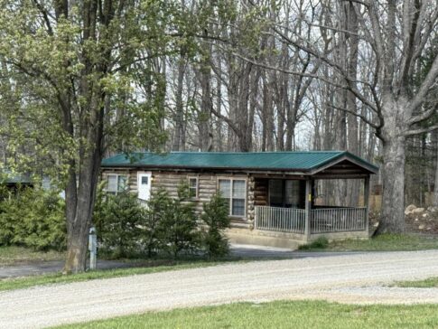 A cabin to rent at the Wytheville KOA Holiday