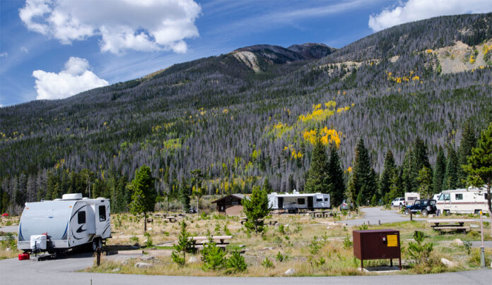 Rocky Mountain NP campground, NPS