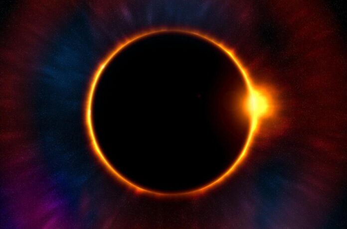 A full solar eclipse