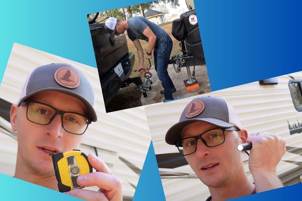 Joshua from RV Gear and Far with small RV gadgets with big value