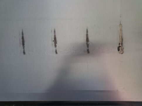 Slideroom roller marks