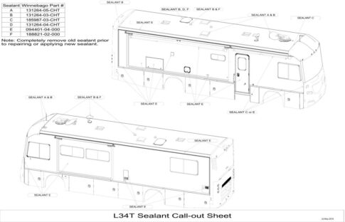 Winnebago Sealant Diagram