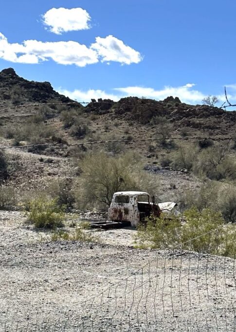 An old car at Swansea ghost town
