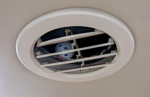 low airflow in your RV's AC? Try inserting golf balls like shown here