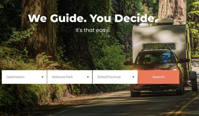 A screenshot from the GuideAlong website