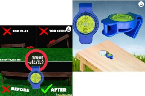 Cornhole accessories - leveler for cornhole boards
