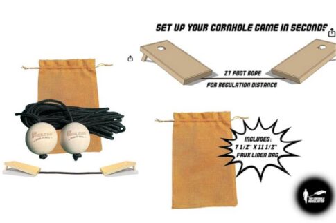 Cornhole accessories - measuring device