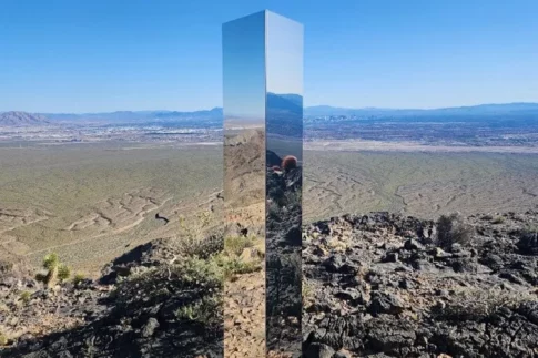 The mysterious Las Vegas monolith