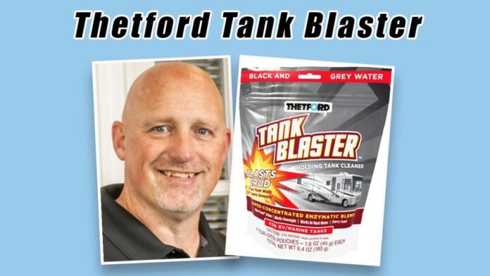 Dustin and the Thetford tank cleaner