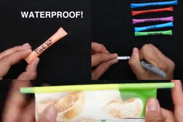 Recycle straws into travel packs for spices and fire starters
